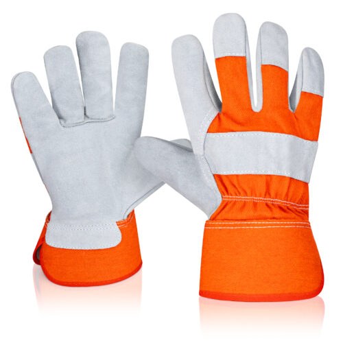 Rękawica ochronna wzmacniana skórą (dwoina) – BHP-System-05